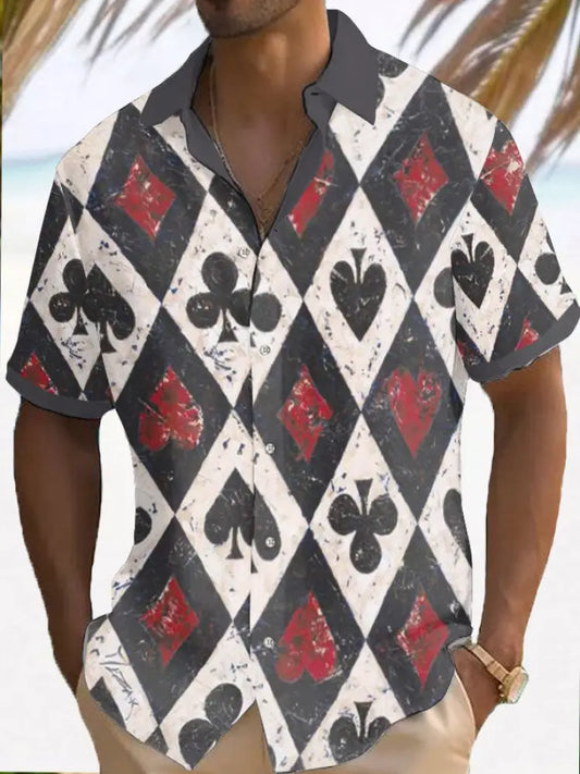 Men’s poker resort shirt As picture / S