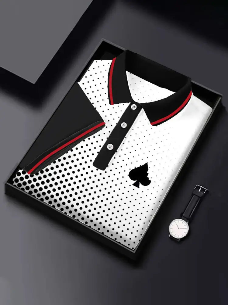 Men’s poker spade tops As picture / S