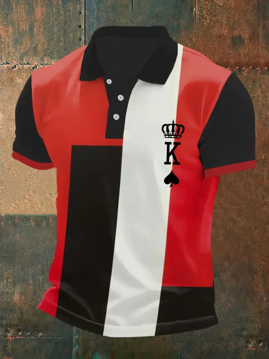 Men’s poker T-shirt As picture / S