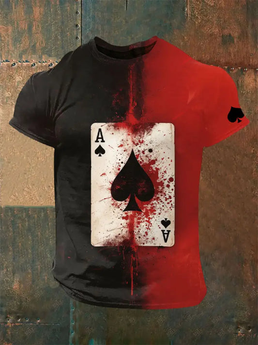 Men’s poker T-shirt As picture / S