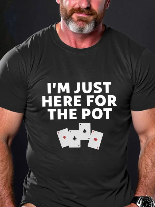 Men’s poker T-shirt Black / S