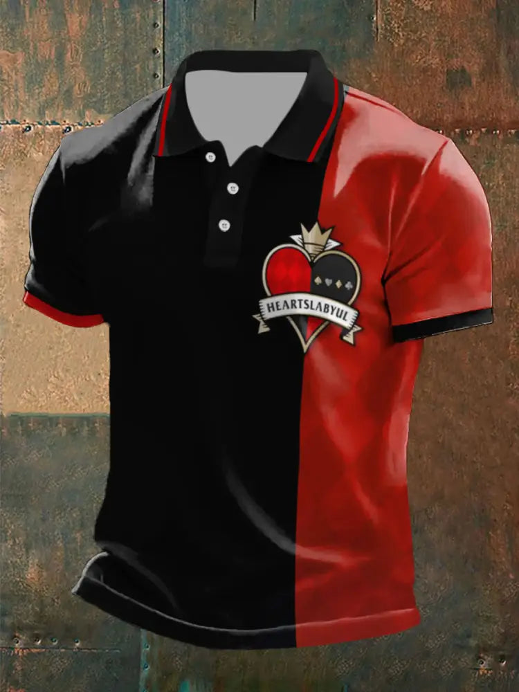 Men’s poker tops Black-Red / S