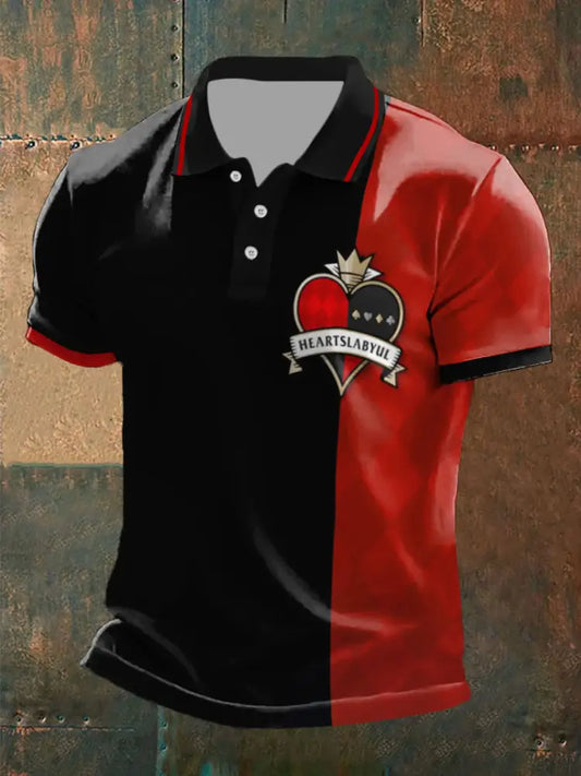 Men’s poker tops Black-Red / S