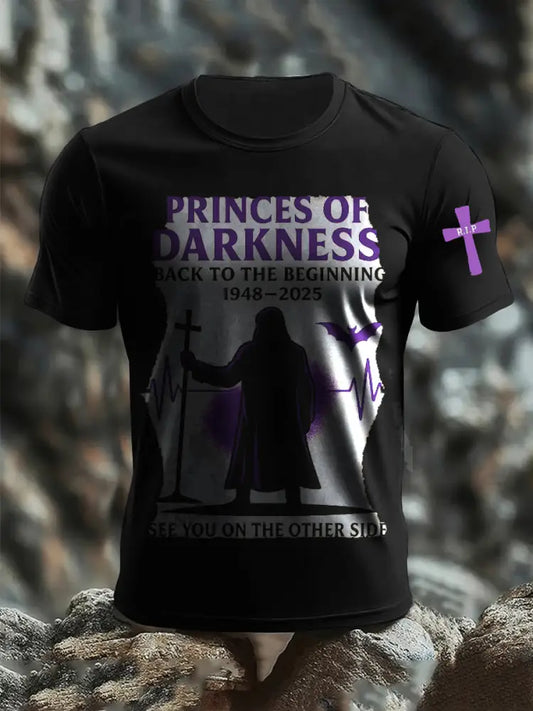 Men’s Prince Of Darkness Forever Rip Legend Ozzy Osbourne Memorial Tee Black / S