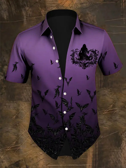 Men’s Prince Of Darkness Short Sleeve Shirt Purple / S