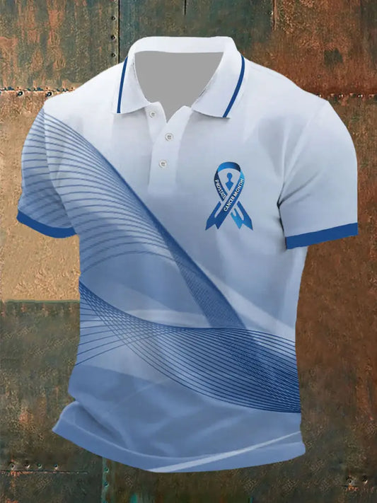 Men’s Prostate Cancer Awareness Print Casual Top Picture 1 / S
