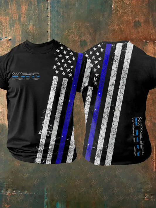 Men’s PTSD Awareness Veteran I Got Your Six Printed T-shirt Black / S
