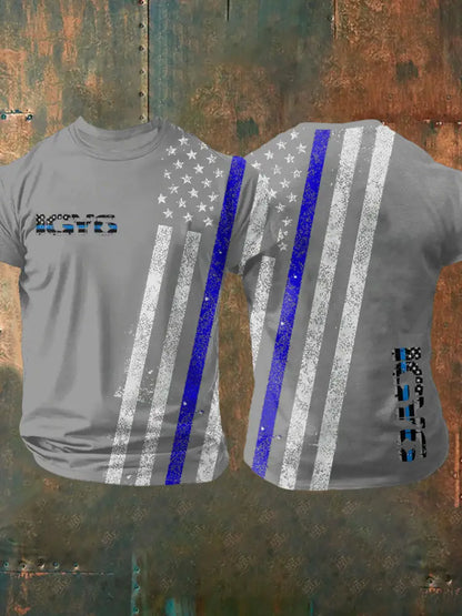 Men’s PTSD Awareness Veteran I Got Your Six Printed T-shirt Light Gray / S