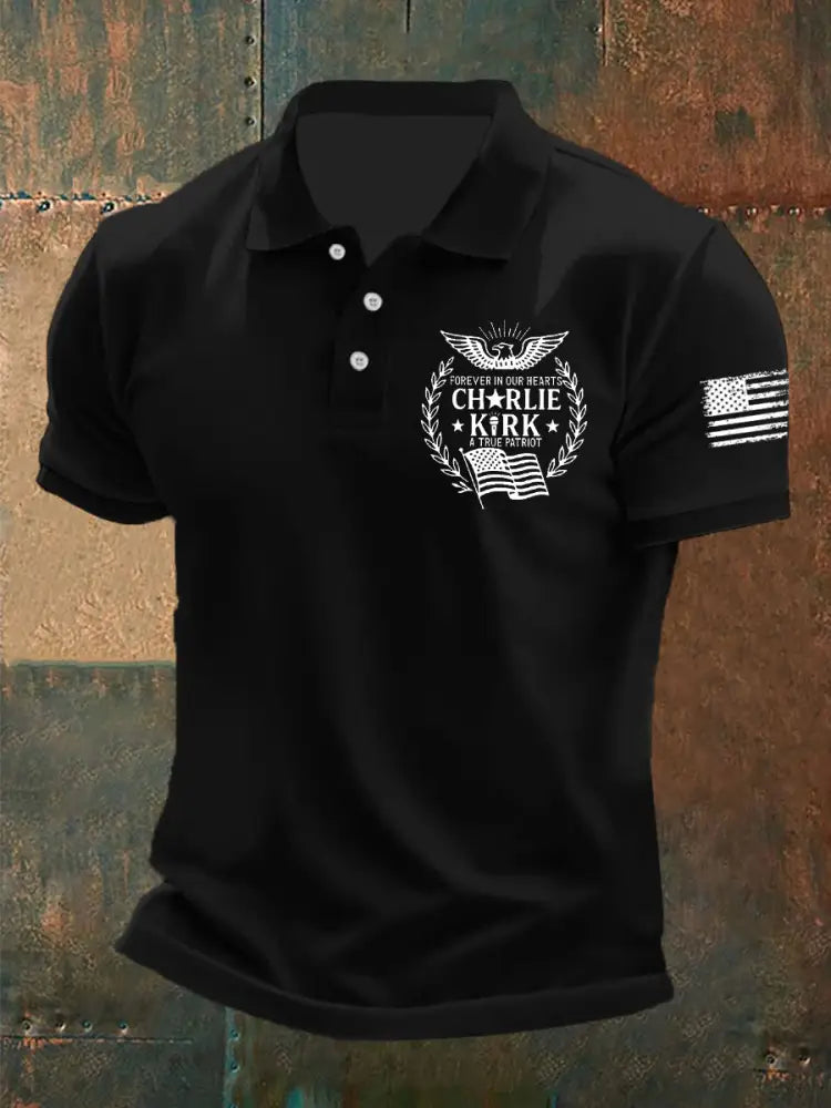 Men’s R.I.P Charlie Kirk Short Sleeve Top Black / S