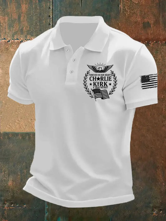 Men’s R.I.P Charlie Kirk Short Sleeve Top White / S