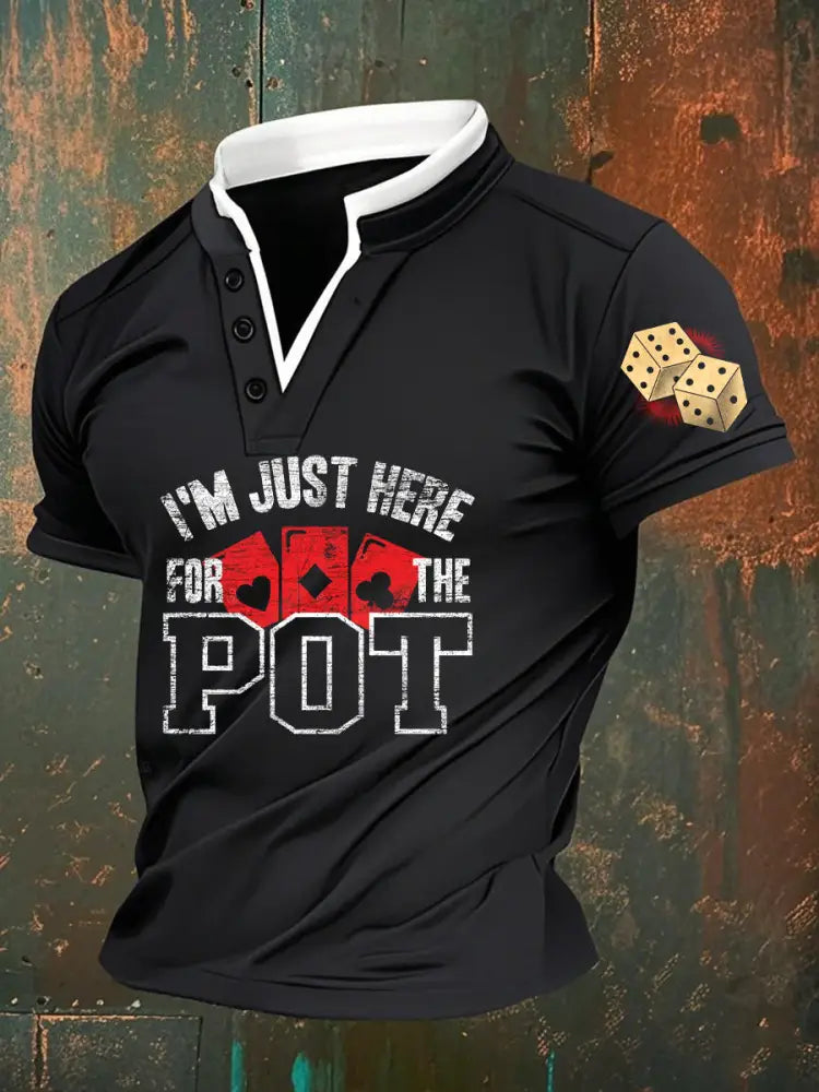Men’s Retro Poker Art Casual Polo Shirt A / S