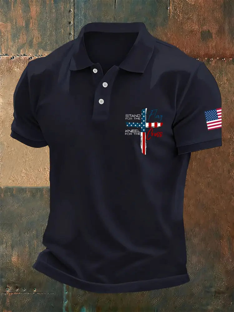 Men’s Retro Turning Point Casual Commemorative Polo Shirt A / S