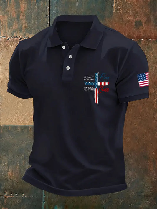 Men’s Retro Turning Point Casual Commemorative Polo Shirt A / S