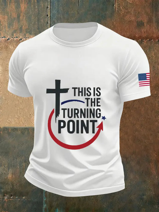 Men’s Retro Turning Point Casual T-Shirt A / S