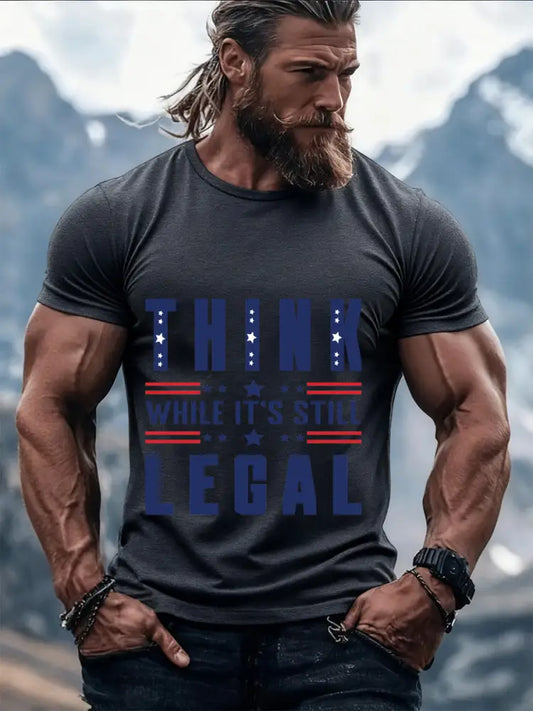Men’s Retro Turning Point Casual T-Shirt A / S