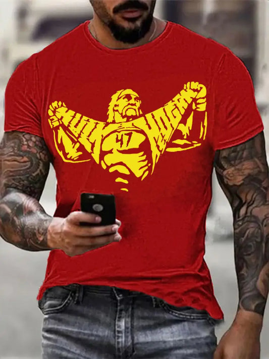 Men’s Rip Brother Short Sleeves T-shirt Pure Red / S