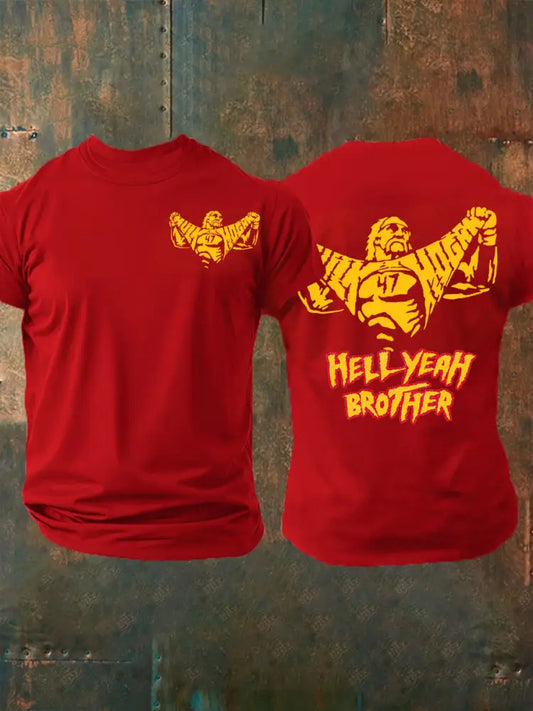 Men’s Rip Brother Short Sleeves T-shirt Pure Red / S