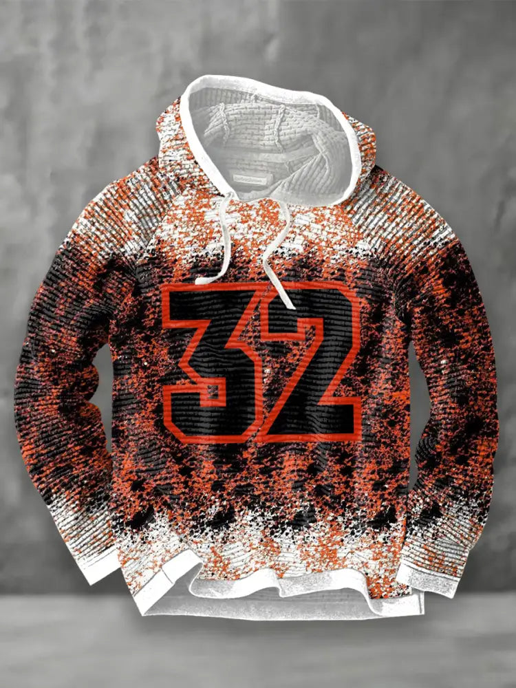 Men’s Rudi Johnson Tribute Memorial Football Print French Terry Hoodie As picture / S