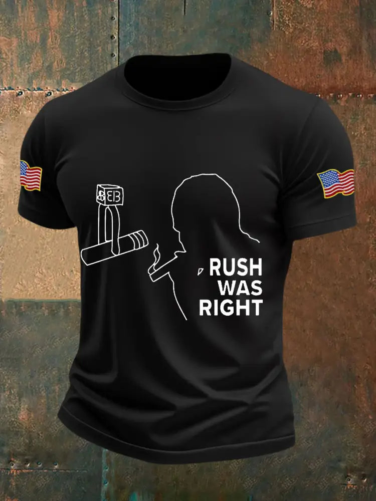 Men’s rush was right T-shirts Black / S