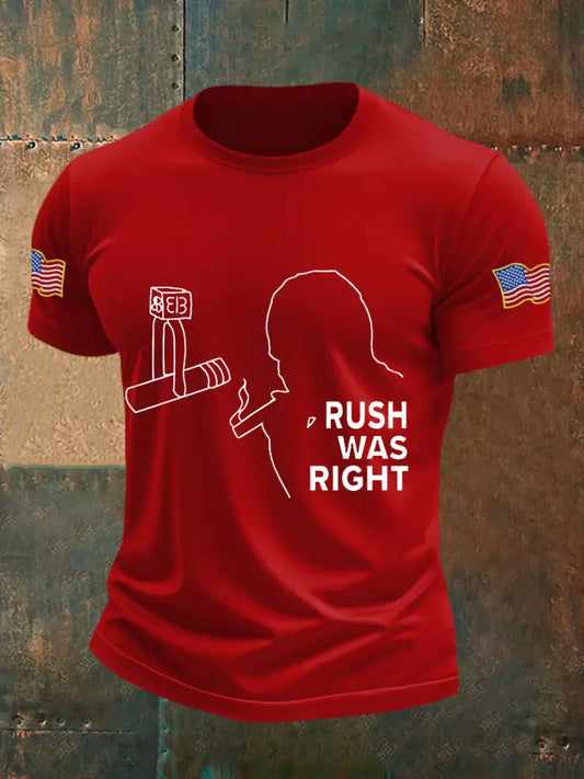 Men’s rush was right T-shirts Pure Red / S