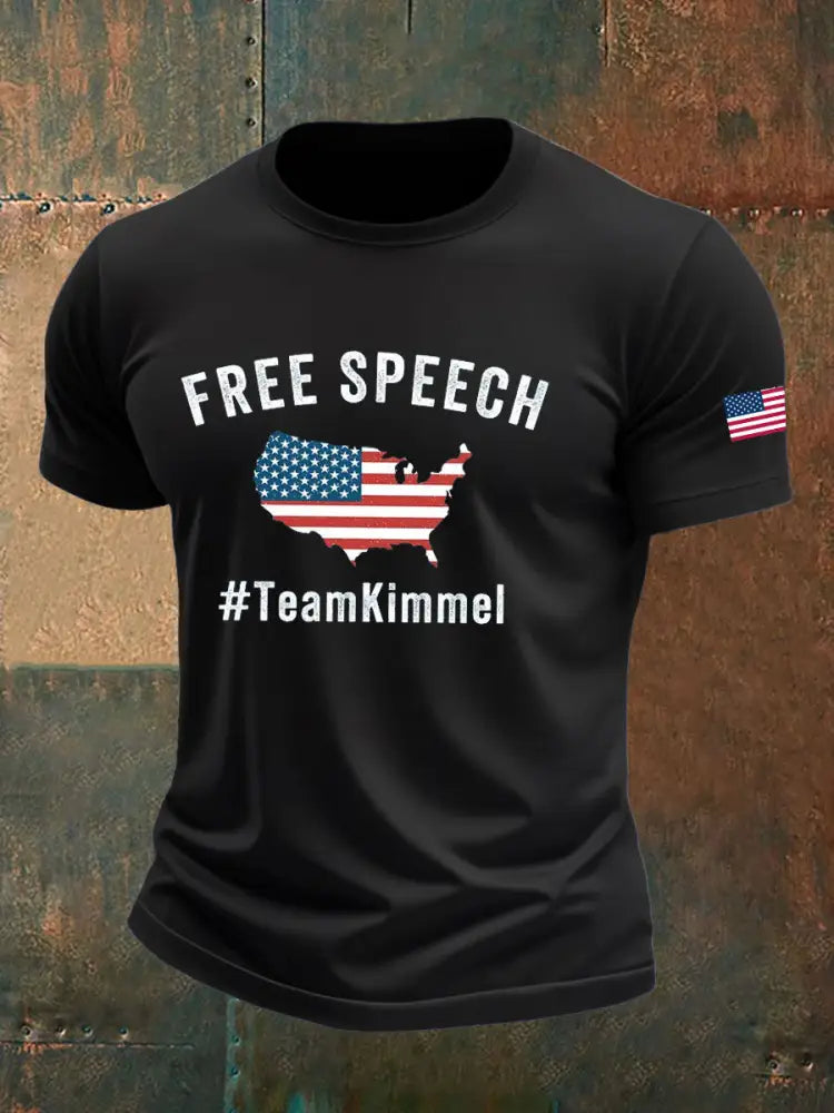 Men’s TeamKimmel Printed imitation cotton short-sleeved T-shirt Black / S
