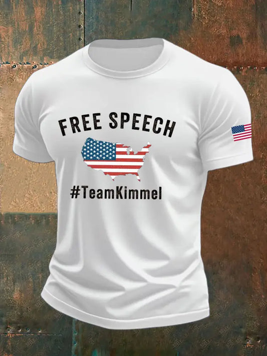 Men’s TeamKimmel Printed imitation cotton short-sleeved T-shirt White / S