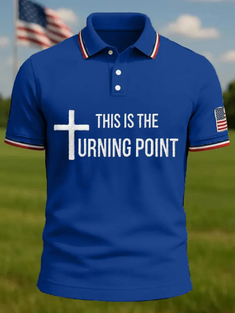 Men’s This Is The Turning Point R.I.P Charlie Kirk Top Royal Blue / S