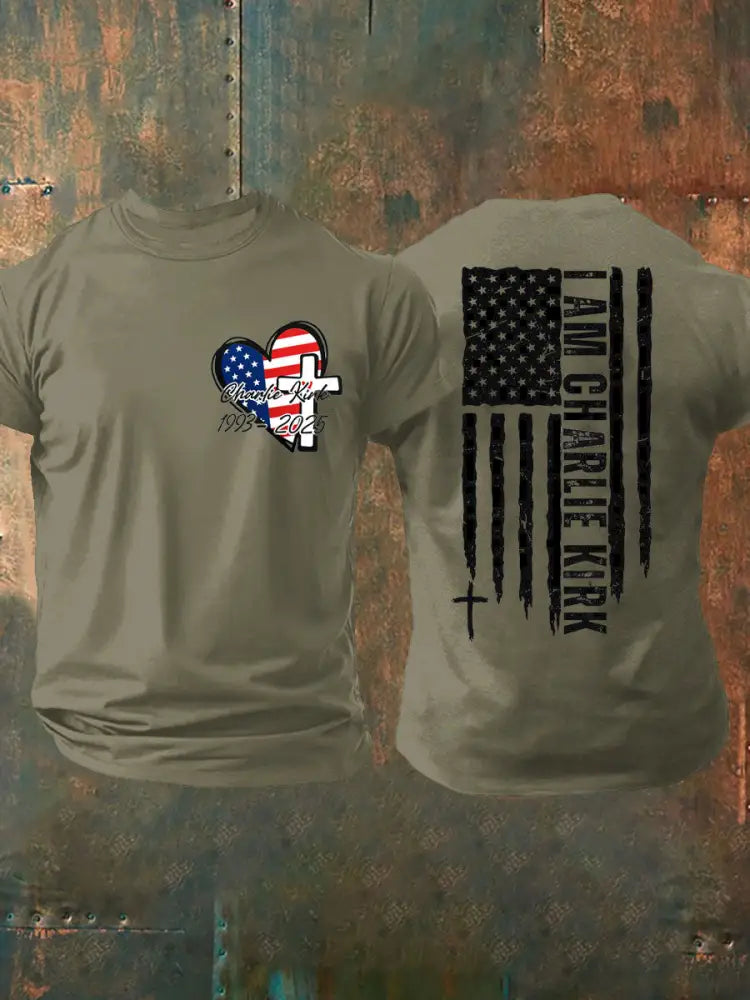 Men’s True Patriot 31 Printed T-shirt Army Green / S