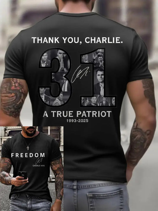 Men’s True Patriot 31 Printed T-shirt Black / S