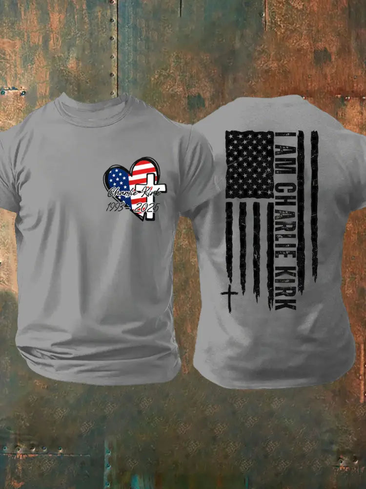Men’s True Patriot 31 Printed T-shirt Light Gray / S