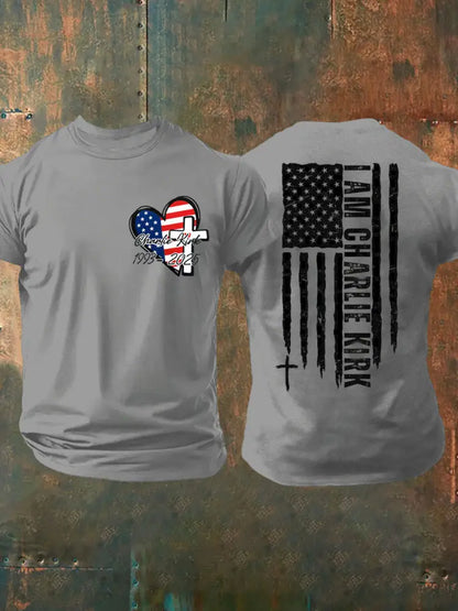 Men’s True Patriot 31 Printed T-shirt Light Gray / S