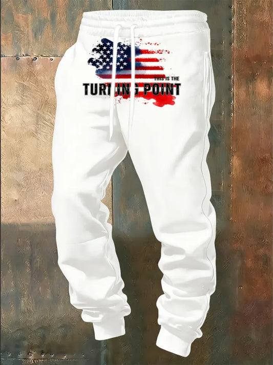 Men’s Turning Point Art Print Casual Trousers A / S