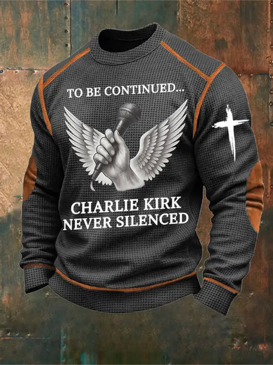 Men’s Turning Point Charlie Kirk Short Sleeve Commemorative Sweatshirt A / S