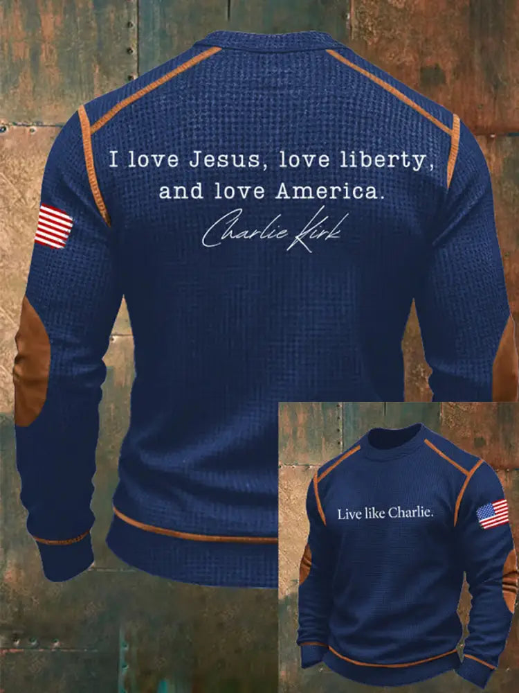 Men’s Turning Point Charlie Kirk Short Sleeve Commemorative Sweatshirt A / S