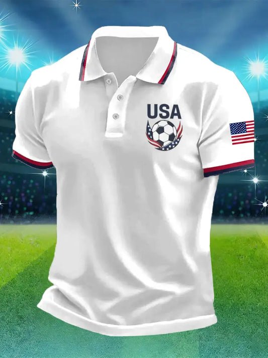 Men’s USA Soccer Printed Shirt White / S