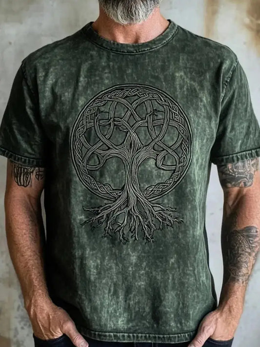 Men’s Viking T-shirt Dark Green / S