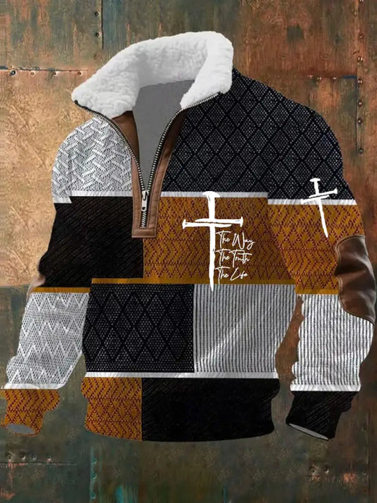 Men’s Vintage Art Faith Casual Sweatshirt A / S