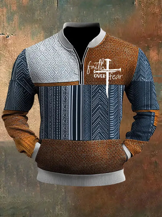 Men’s Vintage Art Faith Casual Sweatshirt A / S
