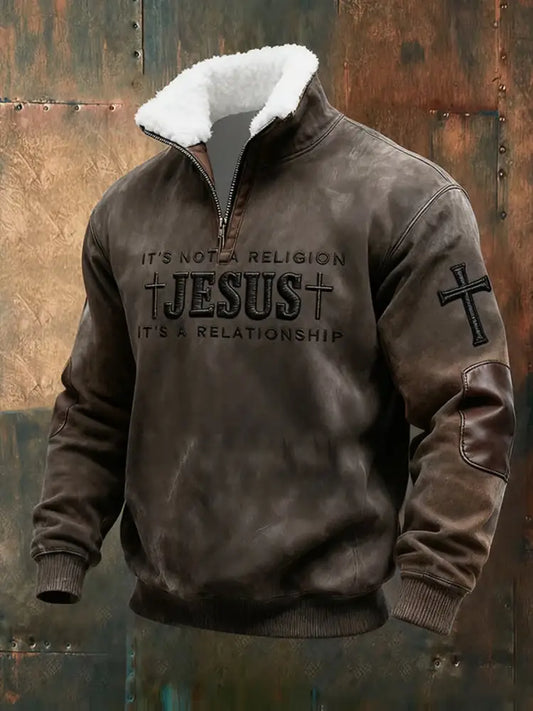 Men’s Vintage Art Faith Casual Sweatshirt A / S