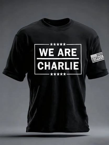 Men’s We Are Charlie Kirk Now! R.I.P Charlie Kirk Tee Black / S