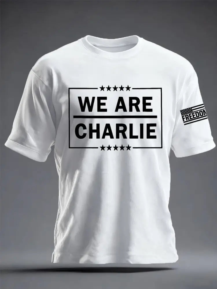 Men’s We Are Charlie Kirk Now! R.I.P Charlie Kirk Tee White / S