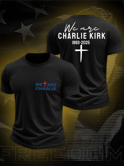 Men’s We Are Charlie Printed T-shirt Black / S