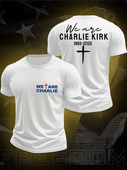 Men’s We Are Charlie Printed T-shirt White / S