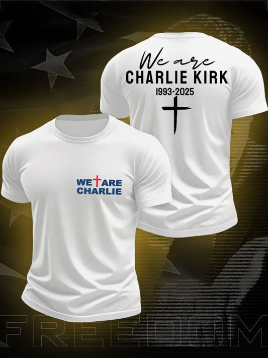 Men’s We Are Charlie Printed T-shirt White / S