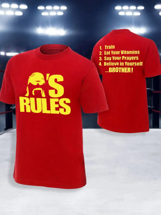 Men’s What’cha Gonna Do Brother? Print T-shirt Red / S