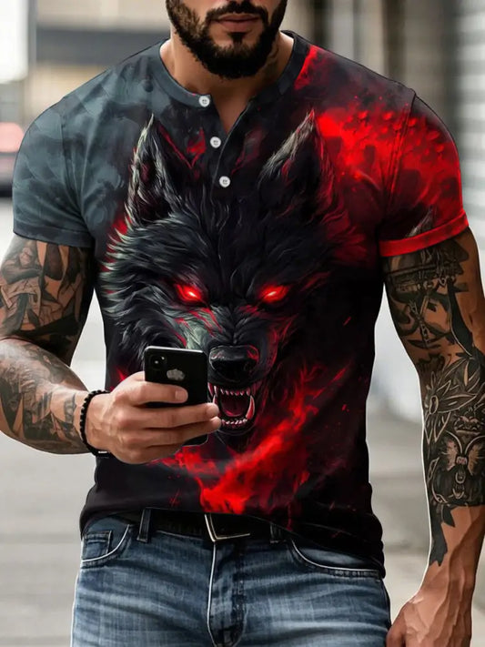Men’s Wolf T-shirt As picture / S