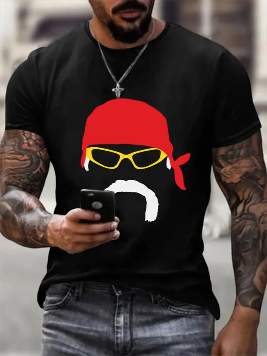 Men’s Wrestler Print T-Shirt Black / S