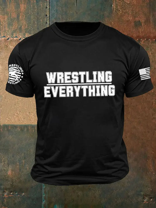 Men’s wrestling everyting T-shirts Black / S