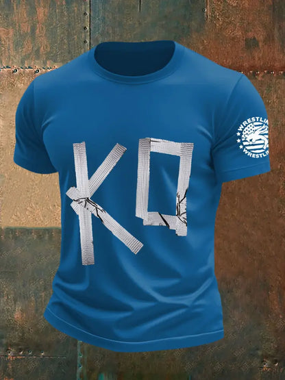 Men’s Wrestling ko T-shirts Blue / S