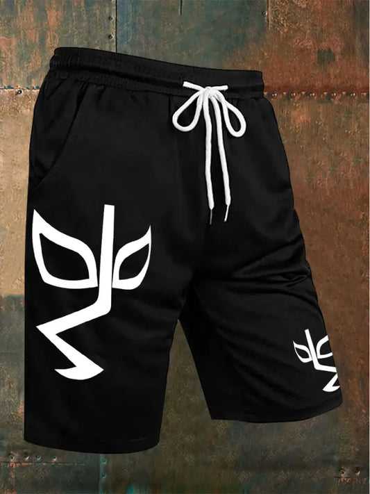 Men’s Wrestling Mask Shorts Black / S